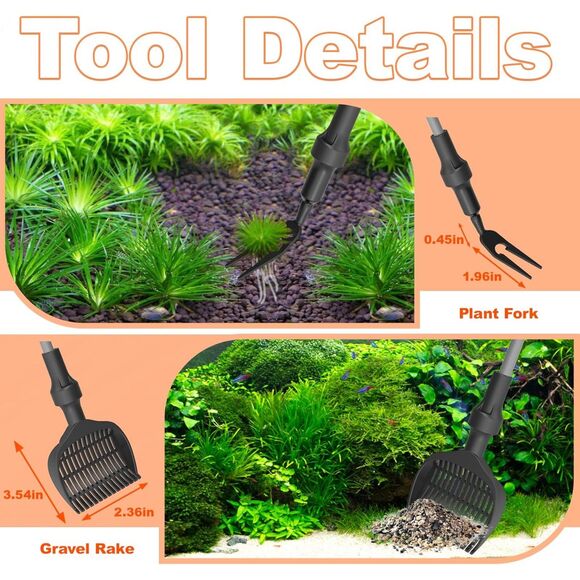 SEAOURA 7-in-1 Aquarium Cleaning Tool - Picture 5 of 8